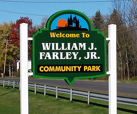 Will J Farley, Jr. Park Sign